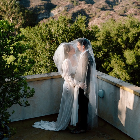 Luv Bridal Cathedral Length Pearl Veil main image 6